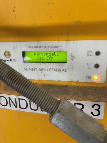 Dépannage d'une centrale photovoltaïque existante